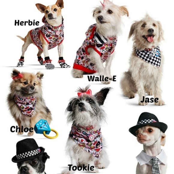 Harajuku Lovers Dog Clothes Graphic Hoodie Size Small Color Black White Red NWT - Picture 2 of 7